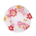 thumbnail image 4 of Unique Bargains 5 Pcs Floral Single Layer Shower Cap for Bathroom Red PEVA, 4 of 6