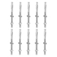 thumbnail image 1 of Anclajes en cuña Uxcell de 10 Pcs, 1/4" x 3-1/8" Tornillos de anclaje de acero inoxidable, 1 of 6
