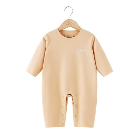 

MARCUVMK Baby Girls Boys Solid Bodysuit Long Sleeve Children 1PC Romper Kids Bodysuit Baby Girl Winter Clothes