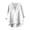 Blanc, variante sur Chemise Décontractée en Mélange de Lin Coupe Ample Col Rond Style Élégant