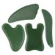 thumbnail image 1 of Juego de 4 piezas de Jade Natural Gua Sha Gouache raspador tablero de masaje herramientas de placa de masaje, 1 of 4