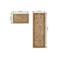 thumbnail image 2 of Gloria Kitchen Rug Runner Set 2 Piece Non-Slip Kitchen Mat Runner Doormat Non-Skid Rubber Back Carpet, 20"X30" & 20"X59", 2 of 6