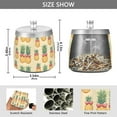 thumbnail image 2 of Yayeee Ashtray with Lid for Cigarette Smokeless Stainless Steel Home Ash Holder, Sunshine Pineapples, 2 of 7