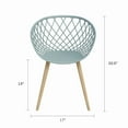 thumbnail image 6 of Kurv Mini Chair in Cool Sage/Natural (set of 2), 6 of 8