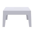 thumbnail image 4 of Compamia Box Resin Patio Coffee Table in Silver Gray, 4 of 4