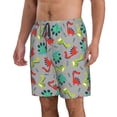 thumbnail image 2 of Naloa Cute Dinosaur Men's Beach Shorts, Surfing shorts, Swim trunks, Quick Dry Swim Trunks for Surfing Beach Fun - Medium, 2 of 9