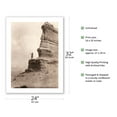 thumbnail image 2 of The Offering Tewa Man on Black Mesa - San Ildefonso Pueblo New Mexico - Vintage B&W Photograph by Edward S. Curtis c.1927 - Fine Art Matte Paper Print (Unframed) 24x32in, 2 of 4