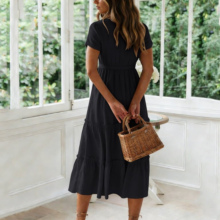 loose fit black dress Black Loose Dress With Ostrich Feathers, Plus Size Dress in Black, Maxi  Dress With Loose Fit, Minimalist Formal Dress, Elegant Black Dress