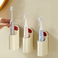 thumbnail image 4 of Kyursd Summer Organizers and Storage Special Offer！Toothbrush Rack Double Sized Seamless Wall Mounted Non Perforated Toothbrush Rack Storage Rack Bathroom Dentals Appliance Storage Rack, 4 of 6