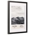 thumbnail image 4 of Gallery Solutions - Size 14"x18" Double Airfloat Mat Picture Frame - Sleek Black/White Design for Wall Mounting, 4 of 11
