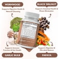 thumbnail image 3 of Happee Parapurge Parasite Cleanse for Humans – Herbal Gut Detox with Wormwood & Black Walnut - 60 Capsules, 3 of 7
