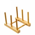 thumbnail image 7 of BPPEG Bamboo Wooden Plate Racks Dish Stand Holder Kitchen Storage Cabinet Organizer for Dish/Plate/Bowl/Cup/Pot Lid/Cutting Board Plate Rack for Wall(Pack of 2), 7 of 7