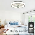 thumbnail image 2 of 19Inch Low Profile Led Ceiling Fan, 6-Speed Flush Mount Ceiling Fan with Remote and APP Control, 2 of 10