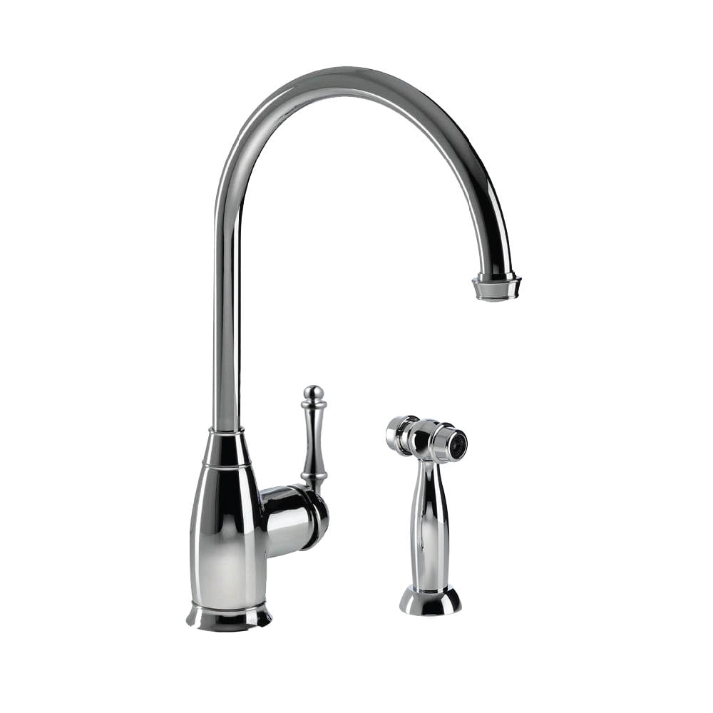 Houzer Charlotte Traditional Kitchen Faucet with Sidespray and CeraDox