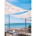 thumbnail image 2 of Spring Florals Sun Shade Sail 14' x 18', Red White Floral Vintage Water Ink Painting Rectangle Outdoor Sunshade Canopy, Waterproof UV Block Patio Covers for Garden Yard Beach, 2 of 9