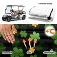 thumbnail image 6 of XYZCANDO Clover Shamrock Golf Cart Seat Cover - Non-Slip Washable Terry Cloth with 4 Storage Pockets for 2-Seat Golf Carts, 6 of 9
