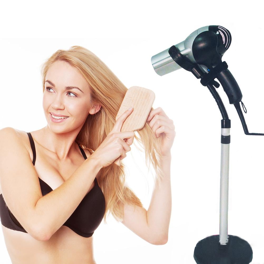 Adjustable Hair Dryer Holder Stainless Steel Hands Free Removable