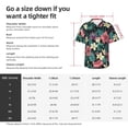 thumbnail image 6 of Lsque Green Tropical Leaves pattern Hawaiian Shirt for Men, Unisex Summer Beach Casual Short Sleeve Button Down Shirts-Small, 6 of 9