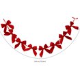 thumbnail image 3 of Large Fabric Christmas Bow 71 Inch Oversized Holiday Decor for Stair Railing Wall Tree Wreath Home Party, 3 of 6