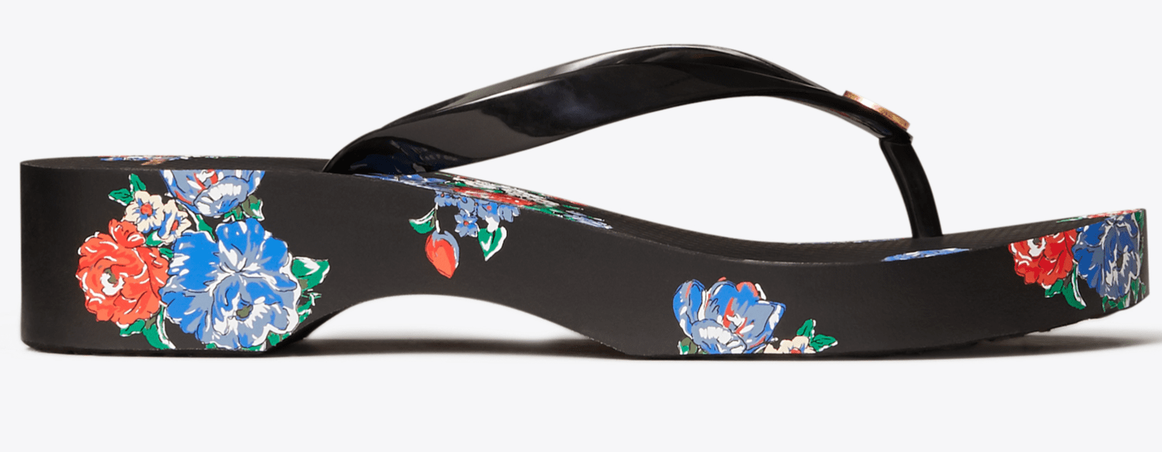 tory burch carved wedge flip flop
