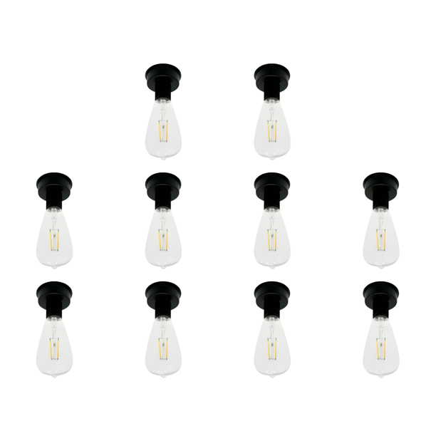 Base Lámpara Solar 8 Cm Con Bombilla LED Repuesto para Jardín Al Aire Libre