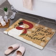 thumbnail image 5 of JZROCKER Christmas Cartoon Snowman Door Mat Saying Cold Outside Letters Xmas Floor Carpet, 5 of 6