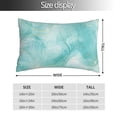 thumbnail image 2 of Salouo Blue Marble Pattern Pillow Cases,1PC Pillow Covers with Envelope Closure Decorative Pillow Case for Bed Couch,Pillows Not Included-16"x24", 2 of 6