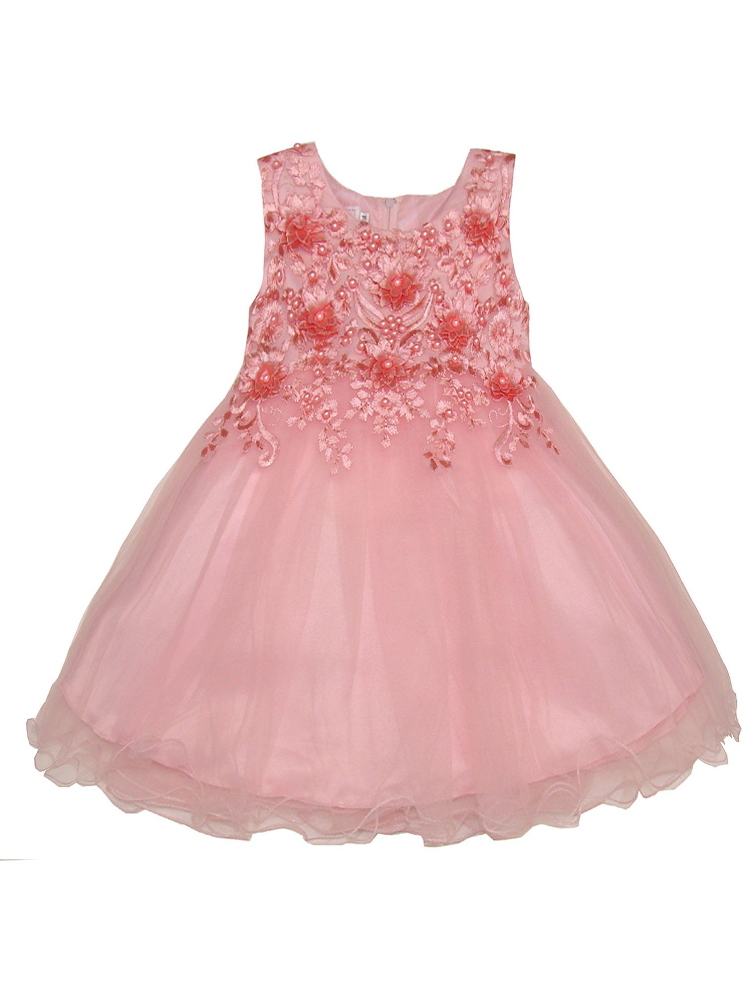 blush pink baby girl dress