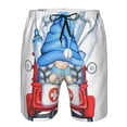 thumbnail image 3 of Balery Medicine Gnome Truck Red Traje de Baño Estilo Hawaiano para Hombre, Shorts de Secado Rápido con Bolsillos-Small, 3 of 6