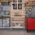 thumbnail image 4 of AmGood 14 in. x 36 in. Stainless Steel Table with Two Undershelves | Metal Utility Kitchen Prep Work Table | NSF, 4 of 9