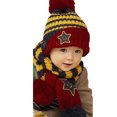 thumbnail image 5 of Little Kids Knitted Winter Beanie Hat and Scarf Set, 6 Months Baby to Toddlers, 5 of 7