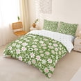 thumbnail image 3 of Erosebridal Cute Daisy Floral Queen Duvet Cover Set for Girls, Green Bedding, Reversible 3 Pieces, 1 Duvet Cover and 2 Pillowcases, No Comforter, 3 of 6