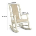 thumbnail image 5 of Rena Rocking Chair, Cushion Seat and Back, White Mahogany Mindy Wood, 5 of 6