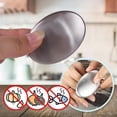 thumbnail image 2 of LILELIS Stainless Steel Kitchen Soap Bar Odor Remover Garlic Deodorize Gadget Tools Silver, 2 of 8