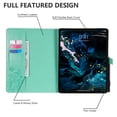 thumbnail image 3 of TECH CIRCLE for iPad Pro 11 Inch 4th/3rd/2nd/1st Generation Case,iPad Air 11-inch/5th/4th Generation Case,Embossed Butterfly Auto Sleep/Wake PU Leather Smart Stand Girls Cute Folio Pocket Cover,Green, 3 of 6