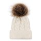 thumbnail image 3 of Conjunto de madre e hijo de lana con flores de cáñamo, gorro tipo jersey, gorro estilo gorra de béisbol con pelo de flores de cáñamo, 3 of 6