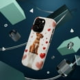 thumbnail image 3 of DistinctInk Tough Case for Apple iPhone 13 Pro MAX (6.7" Screen), Compatible with MagSafe Charging - Valentine's Day Irish Terrier Puppy, 3 of 6