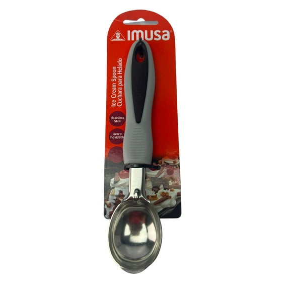 IMUSA Stainless Steel Ice Cream Spoon with Grey Handle