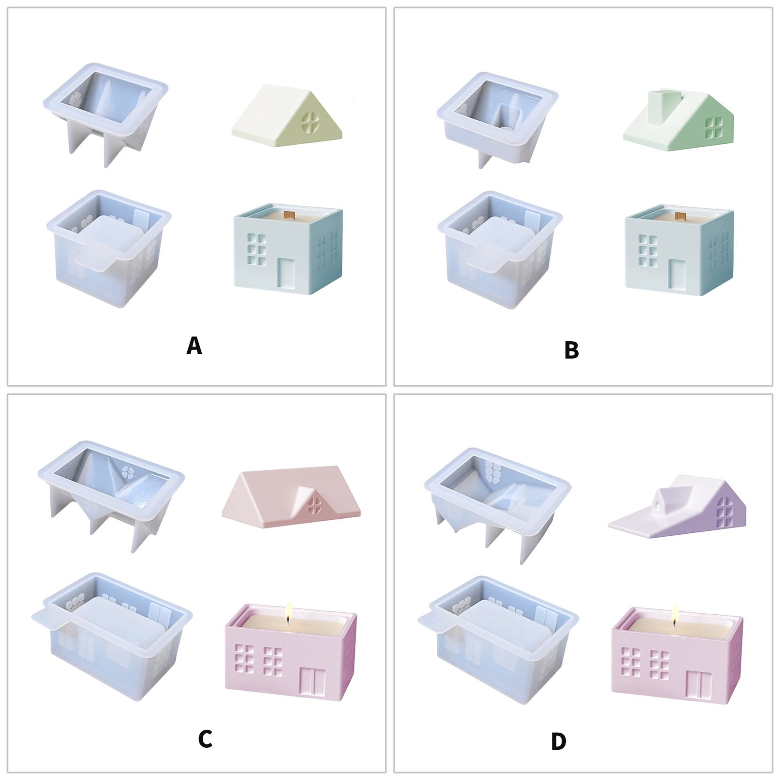 Grade Silicone Mold For Resin Crafts European Country Decors Jewelry Making Craft Tool