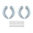 thumbnail image 1 of Uxcell 4Pcs Placas de Metal para Tacones, Protector de Tacón, Almohadilla de Reparación con Tornillos para Reemplazo de Zapatos y Botas, 1 of 6