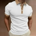 thumbnail image 2 of Sngxgn Men's Short Sleeve Polo T-Shirt(White,XXXL), 2 of 4