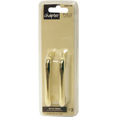 - Chapter Wire Cabinet Pull, Polished Brass, 2 Pieces