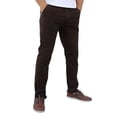 thumbnail image 2 of Pantalón de gabardina stretch John Silver  Corte recto color chocolate, 2 of 5
