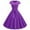 #7-Purple, variant on Pntutb Flash Picks! Womens Vintage Short Sleeve Swing 50S Housewife Casual Evening Party Prom Dress