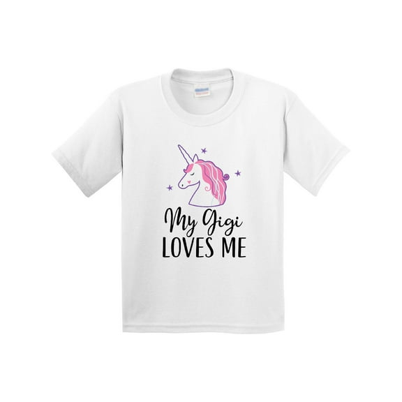 Inktastic My Gigi Loves Me Unicorn Girls Youth T-Shirt