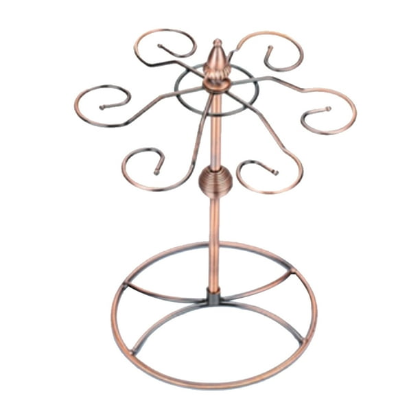 Cateissary 6 vasos Soporte para copas boca abajo Soporte para copas de vino Encimera Soporte para copas de vino Estante para copas Estante de almacenamiento Utensilios de cocina Cateissary HA022331-00