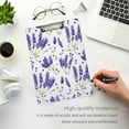 thumbnail image 7 of GZHJMY Lavender Flower Clipboards Acrylic A4 Letter Size Clipboards with Metal Clip for Nurses, Students, Teachers, Classroom, Office, 7 of 7