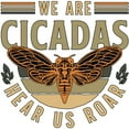 thumbnail image 3 of CafePress - Cicadas We Are Cicadas Hear Us Roar Flying Insects - Women's Short Sleeve Print T-Shirt and Pants Light Cotton Pajama Set, 3 of 7