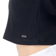 thumbnail image 4 of Crop Top Con Canales Para Mujer Quarry Color Negro, 4 of 4