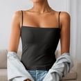 thumbnail image 2 of Womens Tank Tops Dressy Classic Solid Summer Tank Tops Adjustable Straps Fitted V Neck High Strechy Sleeveless Womens Camisole Flowy Tops Clothes Spring Outfits 2026, 2 of 5